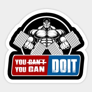 GYM - you can doit Sticker